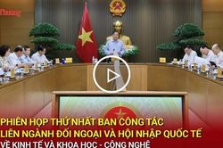 Phiên họp thứ nhất Ban Công tác liên ngành đối ngoại và hội nhập quốc tế về kinh tế và khoa học - công nghệ