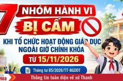 7 nhóm hành vi bị cấm khi tổ chức hoạt động giáo dục ngoài giờ chính khóa từ 15/11/2026