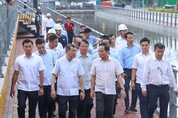 Thủ tướng kiểm tra tiến độ hai dự án chống ngập, cải tạo môi trường trọng điểm tại TP.HCM