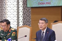 Thủ tướng Lê Minh Hưng: Thúc đẩy hợp tác công nghiệp quốc phòng, kết nối hạ tầng biên giới với Lào và Campuchia'