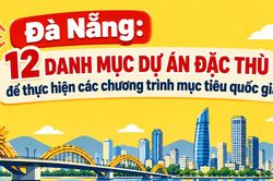 [Infographic] - Đà Nẵng: 12 danh mục dự án đặc thù để thực hiện các chương trình mục tiêu quốc gia