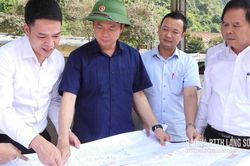 Lãnh đạo UBND tỉnh kiểm tra công tác giải phóng mặt bằng, quản lý đất đai, xây dựng tại xã Hoàng Văn Thụ