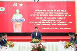 Bí thư Tỉnh ủy Lâm Đồng Y Thanh Hà Niê Kđăm làm việc với phường Lang Biang - Đà Lạt