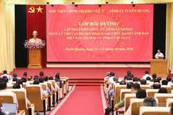 Bồi dưỡng, cập nhật kiến thức, kỹ năng lãnh đạo, quản lý cho cán bộ quy hoạch diện Ban Thường vụ Tỉnh ủy quản lý