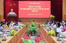 628 đại biểu tập huấn nghiệp vụ công tác văn thư, lưu trữ