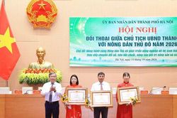 Chủ tịch UBND TP Hà Nội Vũ Đại Thắng đối thoại với nông dân về phát triển nông nghiệp