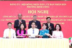Phường Định Công kiện toàn tổ chức bộ máy, nâng cao hiệu quả phục vụ nhân dân