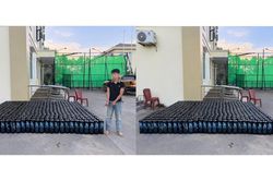 Phát hiện hơn 500 bình nghi chứa khí cười gần biên giới Quảng Ninh
