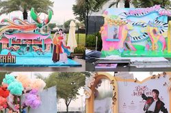 Concert ATVNCG 2026: Fan booth của các Anh Tài dần thành hình bất chấp mưa gió