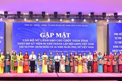 Tuyên Quang gặp mặt, tôn vinh cán bộ nữ lãnh đạo nhân Ngày Phụ nữ Việt Nam