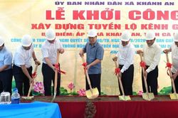 Đồng loạt khởi công 22 tuyến đường giao thông nông thôn ở Cà Mau