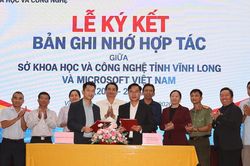 Vĩnh Long k&yacute; kết hợp t&aacute;c với Microsoft