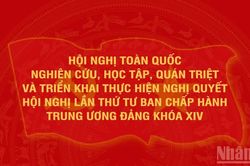 [Infographic] Hội nghị toàn quốc nghiên cứu, học tập, quán triệt và triển khai thực hiện Nghị quyết Hội nghị Trung ương 4