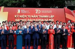 [Ảnh] Tổng Bí thư, Chủ tịch nước Tô Lâm dự Lễ kỷ niệm 70 năm thành lập Đại học Bách khoa Hà Nội