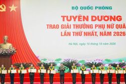 Tuyên dương 79 tập thể, cá nhân nhận Giải thưởng Phụ nữ Quân đội lần thứ nhất