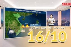 [Video] Dự báo thời tiết đêm nay và ngày mai 16/10/2026: Không khí lạnh tiếp tục suy yếu tại Bắc Bộ và Trung Bộ, Nam Bộ đề phòng mưa dông