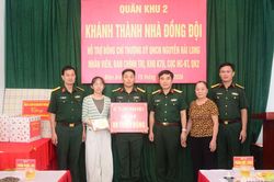 Cục Hậu cần-Kỹ thuật Quân khu 2 bàn giao nhà đồng đội tặng quân nhân