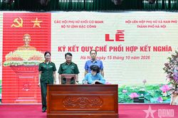 Phụ nữ Binh chủng Đặc công và địa phương gắn kết bằng việc làm thiết thực
