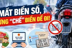 [INFOGRAPHIC] Mất biển số xe, người dân cần làm gì để đúng quy định?