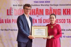 UNESCO ghi nhận nỗ lực gìn giữ di sản tín ngưỡng thờ Mẫu Tam phủ