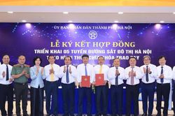 Hà Nội ký hợp đồng 'chìa khóa trao tay' làm 5 tuyến metro, vận hành trước năm 2031