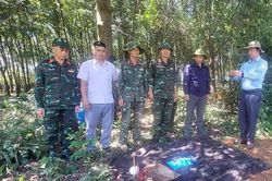 Tìm thấy hài cốt liệt sĩ Nguyễn Thanh Trì cùng tấm bia nhôm ghi ngày hy sinh