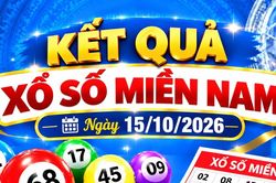 Kết quả xổ số miền Nam hôm nay ngày 15/10/2026