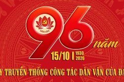 Kỷ niệm 96 năm ngày truyền thống công tác dân vận của Đảng (15/10/1930 - 15/10/2026):Phát huy truyền thống, triển khai hiệu quả nhiệm vụ trong mô hình mới