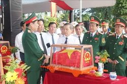 Lễ truy điệu, an táng 120 hài cốt liệt sĩ tại Cần Thơ