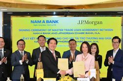 Nam A Bank hợp tác JPMorgan Chase cho vay tài trợ thương mại