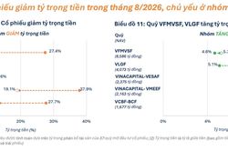 21 quỹ mở cổ phiếu đẩy mạnh giải ngân, chủ yếu thuộc nhóm quy mô nhỏ