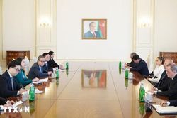 Phó Chủ tịch nước Võ Thị Ánh Xuân hội đàm với Tổng thống Azerbaijan Ilham Aliyev