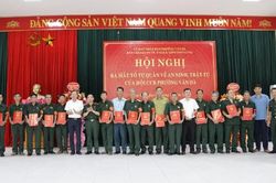 Phường Vân Hà ra mắt 16 Tổ tự quản về an ninh, trật tự của Hội Cựu chiến binh