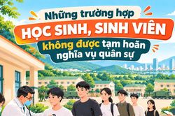 [Infographic] - Những trường hợp học sinh, sinh viên không được tạm hoãn nghĩa vụ quân sự