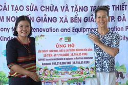 Khánh thành bếp ăn bán trú tại điểm trường Tơ Pơơ, xã Bến Giằng