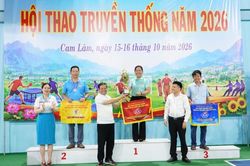 Hơn 200 vận động viên tham gia hội thao truyền thống Đảng bộ xã Cam Lâm