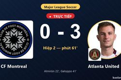 TRỰC TIẾPTrực tiếp CF Montreal vs Atlanta United FC: Atlanta United FC nới rộng cách biệt 0-3
