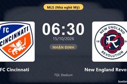 Nhận định FC Cincinnati vs New England Revolution: Khác biệt vị trí, chưa chắc dễ chơi