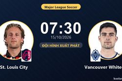 TRỰC TIẾPTrực tiếp St. Louis City vs Vancouver Whitecaps: Hiệp 2 bắt đầu, hòa 0-0