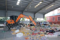 Ninh Bình tiêu hủy hàng hóa vi phạm trị giá trên 685 triệu đồng