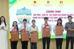 Gặp mặt Đoàn đại biểu thiếu nhi tỉnh tham gia phiên họp giả định “Quốc hội trẻ em” lần thứ III, năm 2026