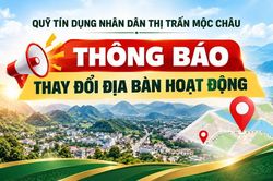Thông báo: Thay đổi địa bàn hoạt động
