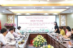 Thẩm tra bổ sung các nội dung trình Kỳ họp chuyên đề thứ 4
