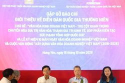 Ngày 8/11 sẽ diễn ra Diễn đàn quốc gia 'Văn hóa với doanh nghiệp' năm 2026
