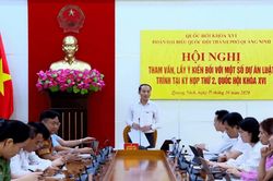 Đoàn ĐBQH thành phố Quảng Ninh tham vấn 4 dự án luật trình Kỳ họp thứ Hai, Quốc hội khóa XVI