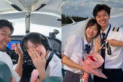 Hà Còi chọn bầu trời Florida để cầu hôn Meichan sau hơn 2 năm yêu kín tiếng