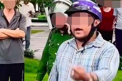 Người đàn ông đi xe máy ngược chiều, đánh tài xế ô tô sau va chạm giao thông