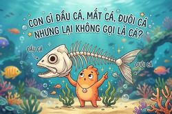 Giải đố mẹo: Con gì đầu cá, mắt cá, đuôi cá nhưng không phải cá?