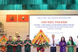 Phường Ba Đình gặp mặt, tri ân các thế hệ Lực lượng vũ trang Thủ đô