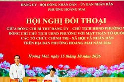 Lãnh đạo phường Hoàng Mai đối thoại, tháo gỡ vướng mắc cho nhân dân